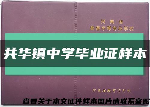 共华镇中学毕业证样本缩略图