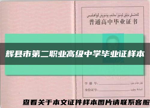 辉县市第二职业高级中学毕业证样本缩略图