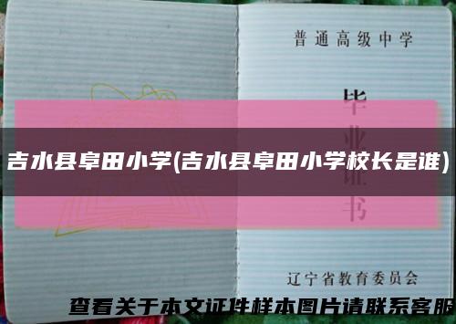 吉水县阜田小学(吉水县阜田小学校长是谁)缩略图