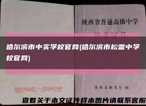 哈尔滨市中实学校官网(哈尔滨市松雷中学校官网)缩略图