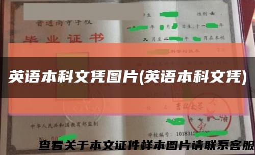 英语本科文凭图片(英语本科文凭)缩略图