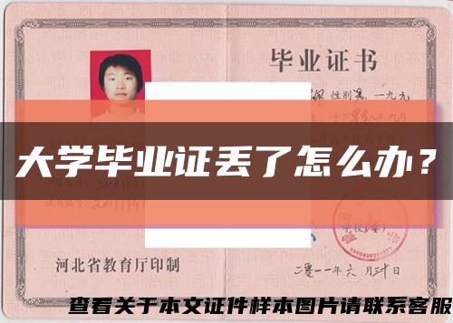 大学毕业证丢了怎么办？缩略图