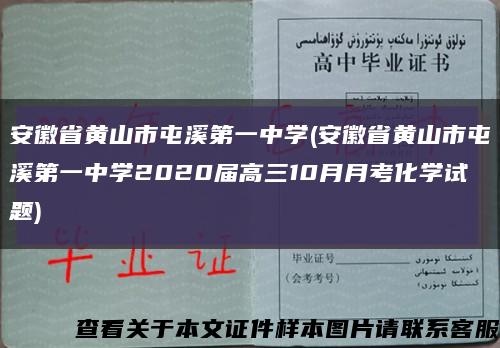 安徽省黄山市屯溪第一中学(安徽省黄山市屯溪第一中学2020届高三10月月考化学试题)缩略图