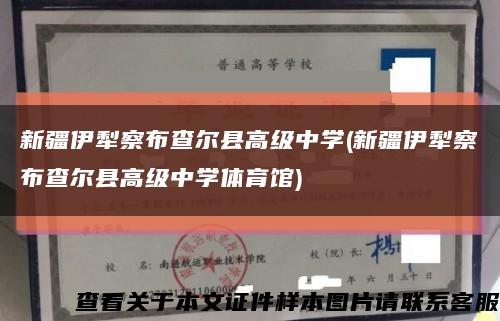 新疆伊犁察布查尔县高级中学(新疆伊犁察布查尔县高级中学体育馆)缩略图