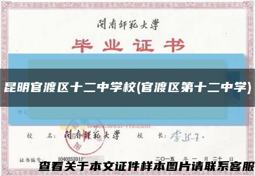 昆明官渡区十二中学校(官渡区第十二中学)缩略图