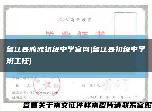 望江县鸦滩初级中学官网(望江县初级中学班主任)缩略图