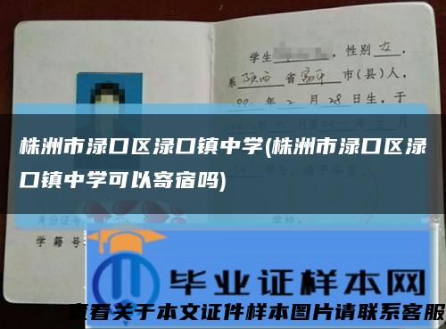 株洲市渌口区渌口镇中学(株洲市渌口区渌口镇中学可以寄宿吗)缩略图