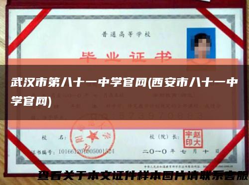 武汉市第八十一中学官网(西安市八十一中学官网)缩略图