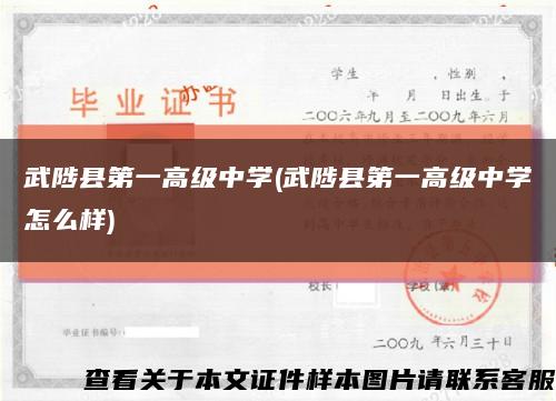 武陟县第一高级中学(武陟县第一高级中学怎么样)缩略图