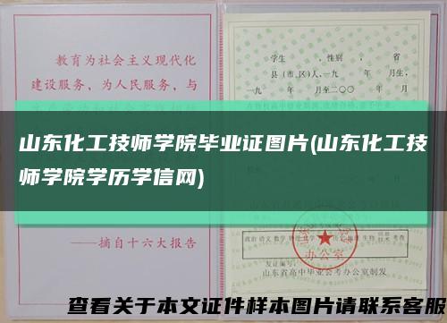 山东化工技师学院毕业证图片(山东化工技师学院学历学信网)缩略图