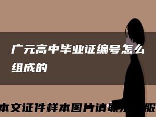 广元高中毕业证编号怎么组成的缩略图