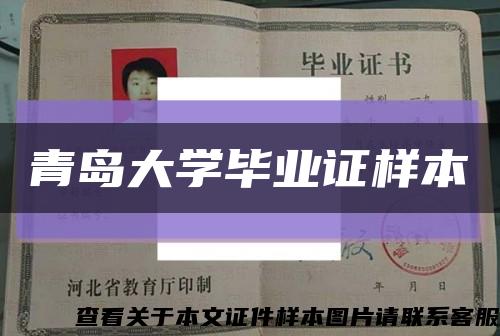 青岛大学毕业证样本缩略图