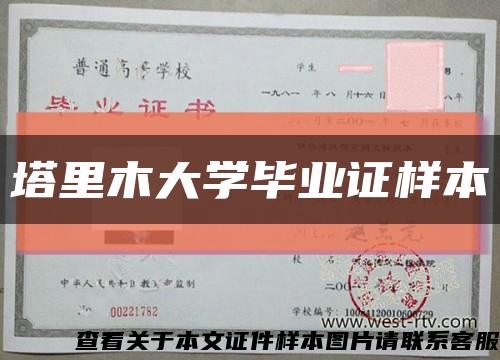 塔里木大学毕业证样本缩略图