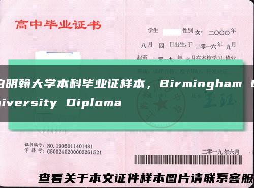 伯明翰大学本科毕业证样本，Birmingham University Diploma缩略图