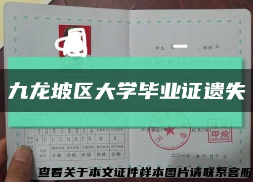 九龙坡区大学毕业证遗失缩略图