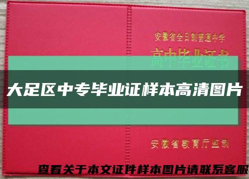 大足区中专毕业证样本高清图片缩略图