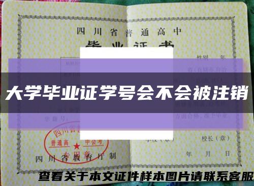 大学毕业证学号会不会被注销缩略图