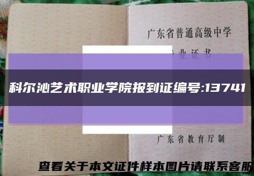 科尔沁艺术职业学院报到证编号:13741缩略图