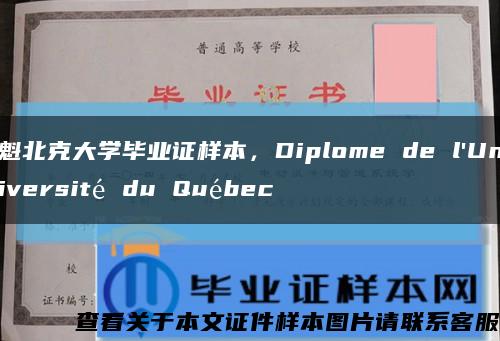 魁北克大学毕业证样本，Diplome de l'Université du Québec缩略图