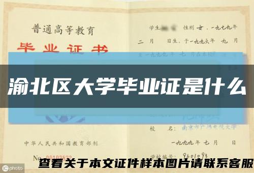 渝北区大学毕业证是什么缩略图