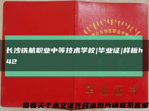 长沙铁航职业中等技术学校|毕业证|样板h42缩略图