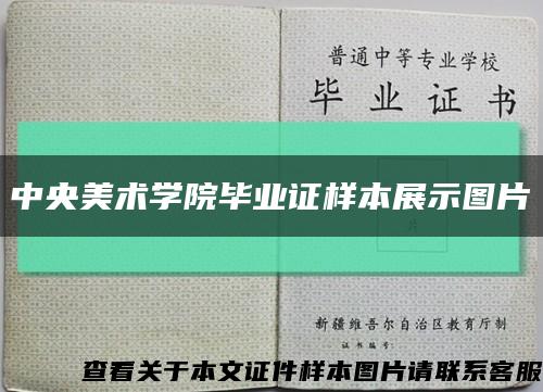 中央美术学院毕业证样本展示图片缩略图