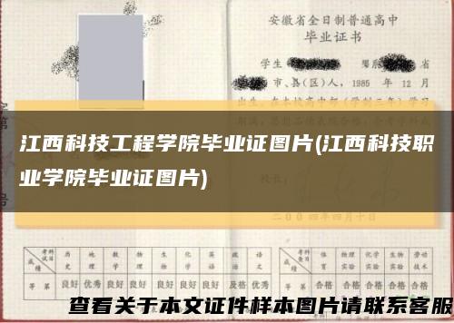 江西科技工程学院毕业证图片(江西科技职业学院毕业证图片)缩略图