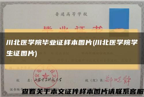 川北医学院毕业证样本图片(川北医学院学生证图片)缩略图