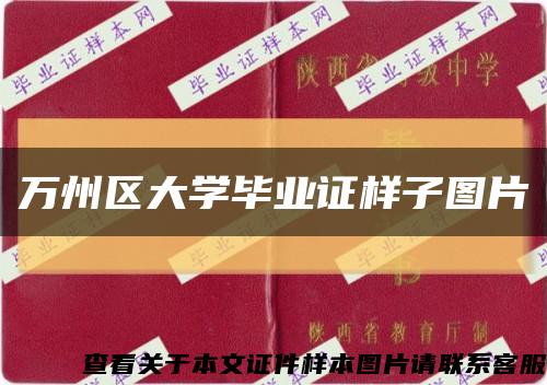 万州区大学毕业证样子图片缩略图