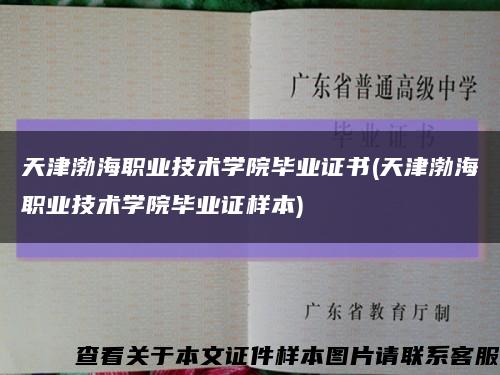 天津渤海职业技术学院毕业证书(天津渤海职业技术学院毕业证样本)缩略图