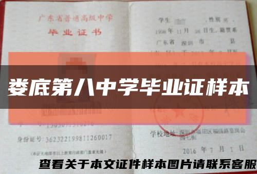 娄底第八中学毕业证样本缩略图