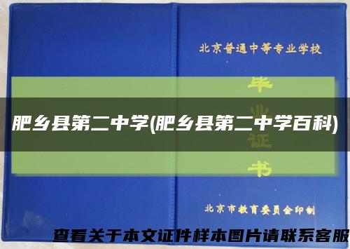 肥乡县第二中学(肥乡县第二中学百科)缩略图