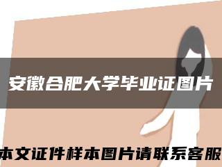 安徽合肥大学毕业证图片缩略图