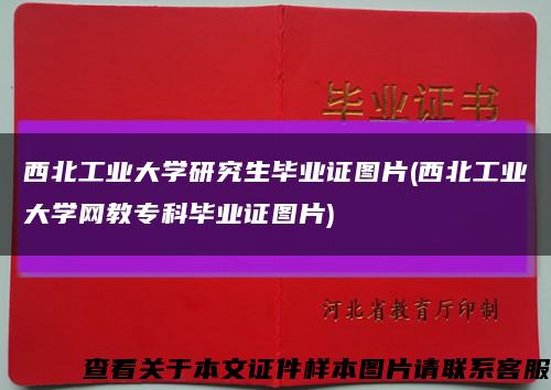 西北工业大学研究生毕业证图片(西北工业大学网教专科毕业证图片)缩略图