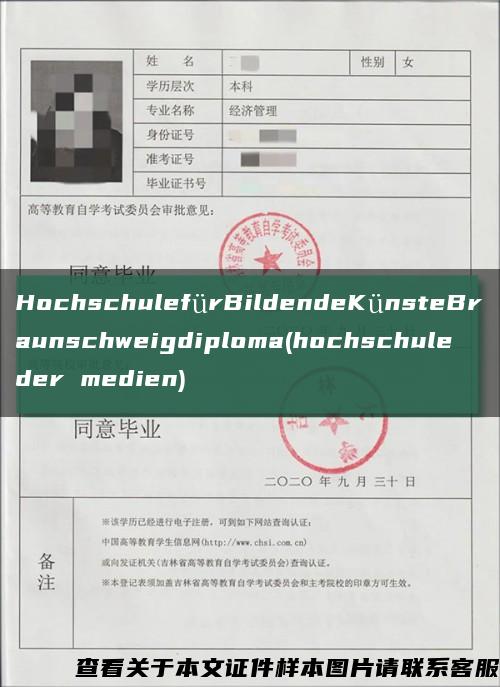 HochschulefürBildendeKünsteBraunschweigdiploma(hochschule der medien)缩略图