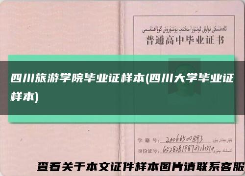 四川旅游学院毕业证样本(四川大学毕业证样本)缩略图