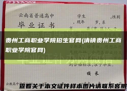 贵州工商职业学院招生官网(清镇贵州工商职业学院官网)缩略图