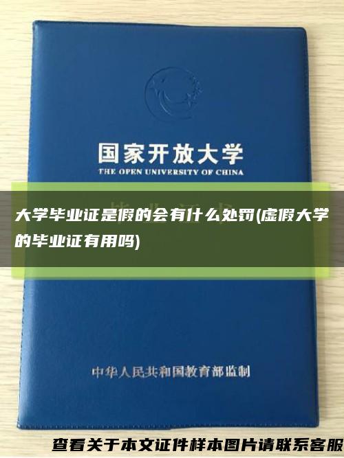 大学毕业证是假的会有什么处罚(虚假大学的毕业证有用吗)缩略图