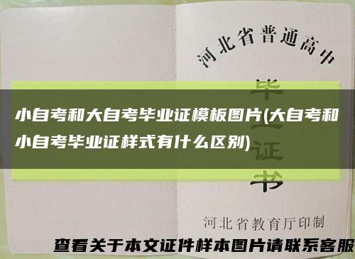 小自考和大自考毕业证模板图片(大自考和小自考毕业证样式有什么区别)缩略图