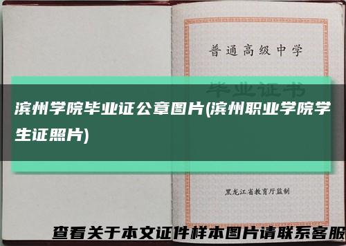 滨州学院毕业证公章图片(滨州职业学院学生证照片)缩略图