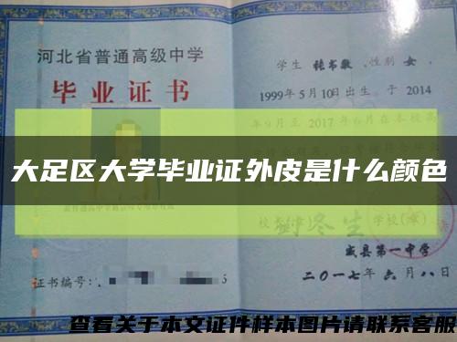 大足区大学毕业证外皮是什么颜色缩略图