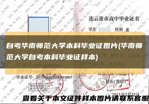 自考华南师范大学本科毕业证图片(华南师范大学自考本科毕业证样本)缩略图