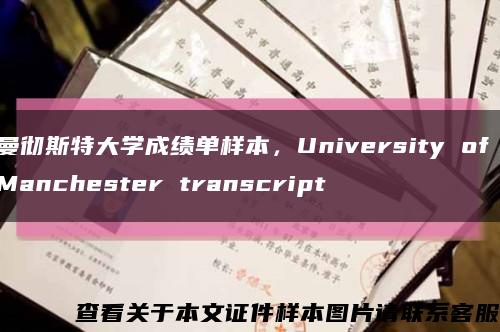 曼彻斯特大学成绩单样本，University of Manchester transcript缩略图