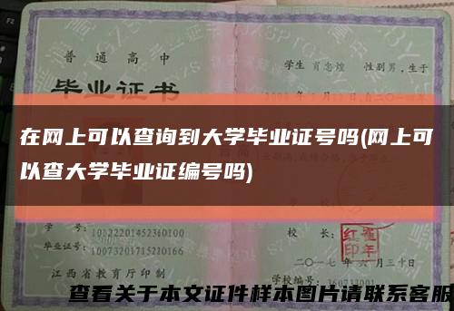 在网上可以查询到大学毕业证号吗(网上可以查大学毕业证编号吗)缩略图