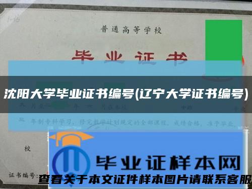 沈阳大学毕业证书编号(辽宁大学证书编号)缩略图