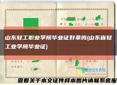 山东轻工职业学院毕业证好拿吗(山东省轻工业学院毕业证)缩略图