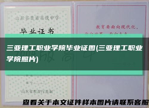 三亚理工职业学院毕业证图(三亚理工职业学院照片)缩略图