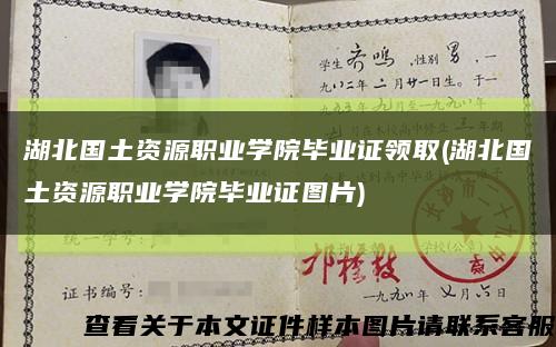 湖北国土资源职业学院毕业证领取(湖北国土资源职业学院毕业证图片)缩略图