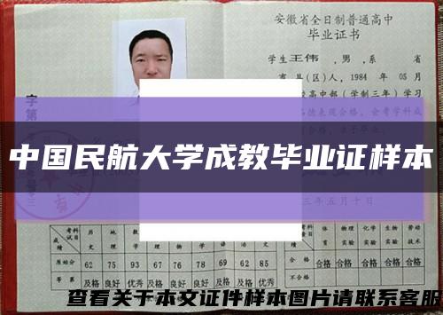 中国民航大学成教毕业证样本缩略图