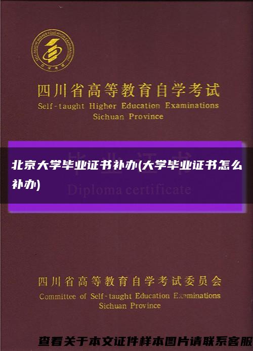 北京大学毕业证书补办(大学毕业证书怎么补办)缩略图